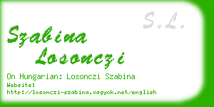 szabina losonczi business card